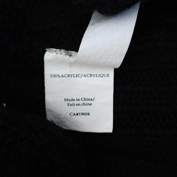 COSTA BLANCA KNIT Button Up Turtleneck Sweater Black Women's Size Small Cardigan - Picture 7 of 8